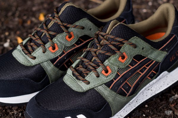 Asics Gel Lyte 3 noire olive orange (6)