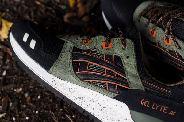 Asics Gel Lyte 3 noire olive orange (7)