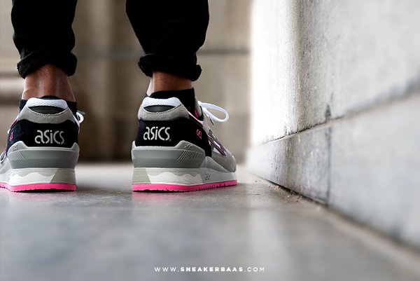 Asics Gel Respector OG grise et rose (2)