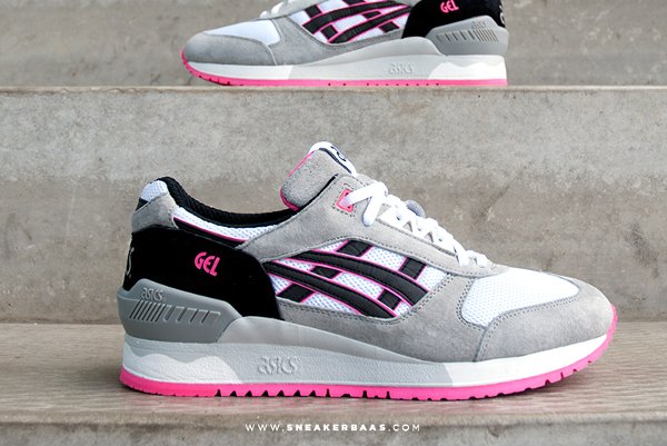 Asics Gel Respector OG grise et rose (5)