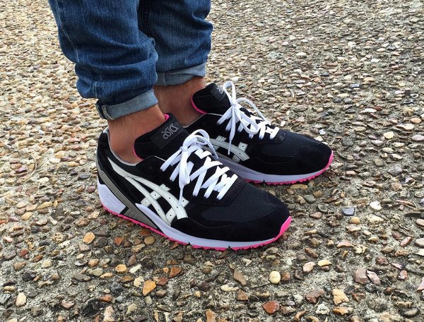 Asics Gel Sight Black White Pink