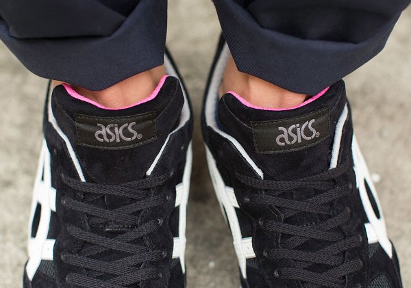 Asics Gel Sight noire blanche rose (2)