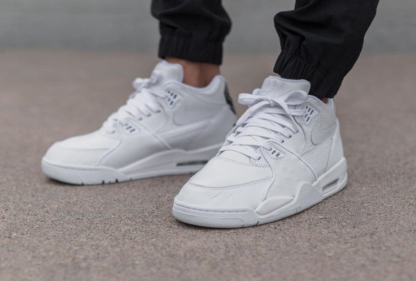 Nike Air Flight 89 Le QS Triple White '89' (1)