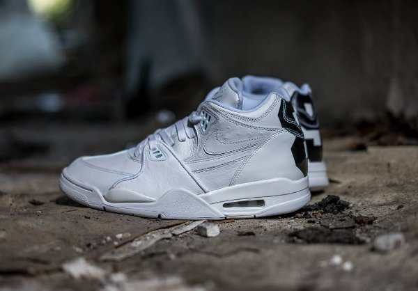 Nike Air Flight 89 Leather Triple White (2)