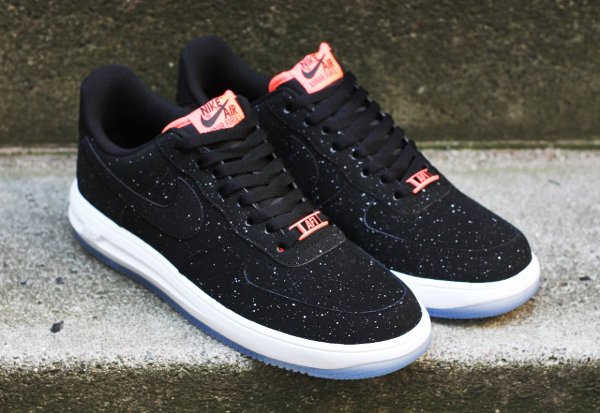 Nike Air Force 1 Lunar Black Hot Lava (taches) (1)