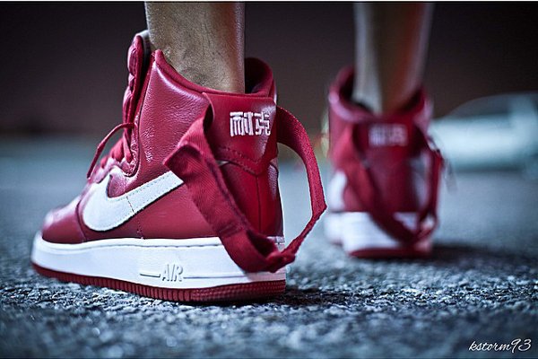 Nike Air Force 1 Nai Ke Gym Red