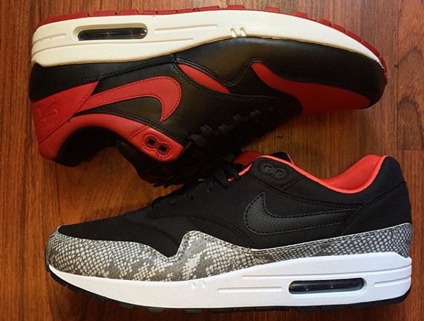 Nike Air Max 1 ID Premium Bred Snakeskin