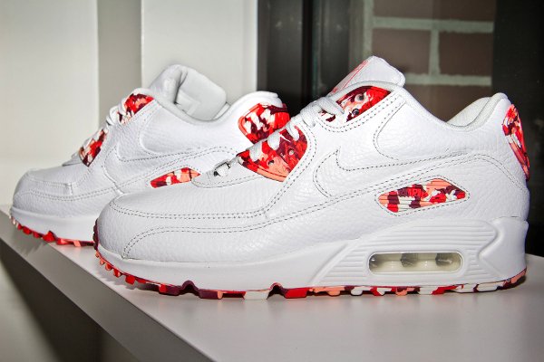 Nike Air Max 90 White Deep Garnet Chilling Red (1)