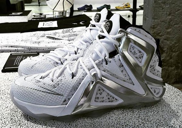 Nike Lebron 12 Elite x Pigalle 'White Pure Platinum'  (1)