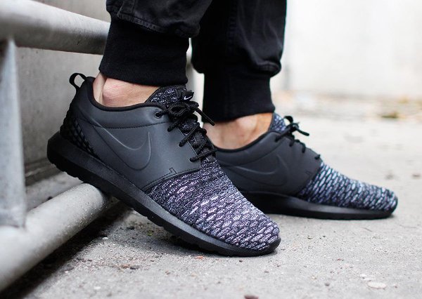 Nike Roshe Flyknit NM PRM Black Dark Grey (4)