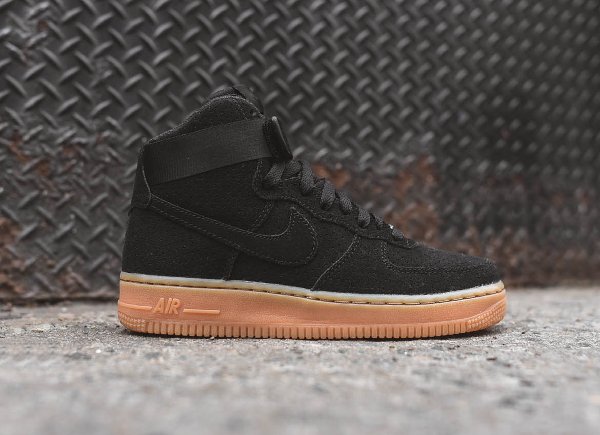 Nike Wmns Air Force 1 Hi Suede Black (2)