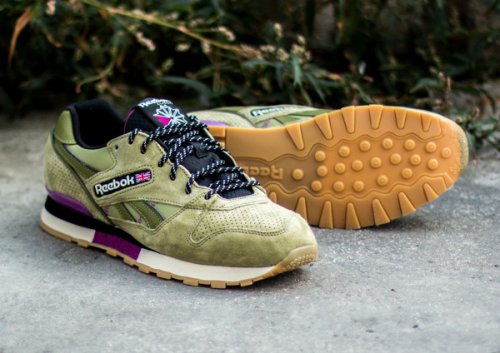 olive reebok classics