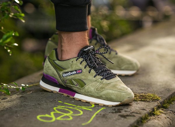 Reebok Phase II Olive Black Fuchsia