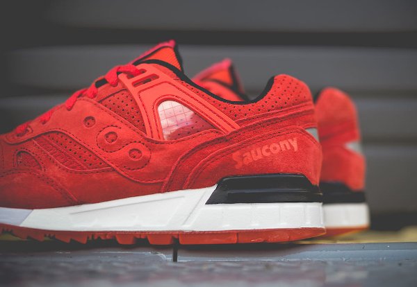 Saucony Grid SD suède rouge (3)