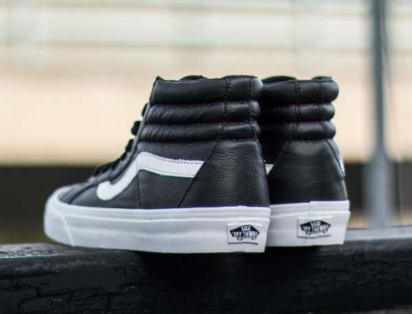 Vans Sk8 Hi cuir premium noir (5)