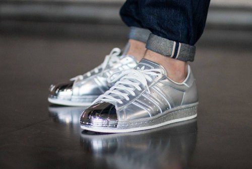 adidas original superstar 80s metal blanc