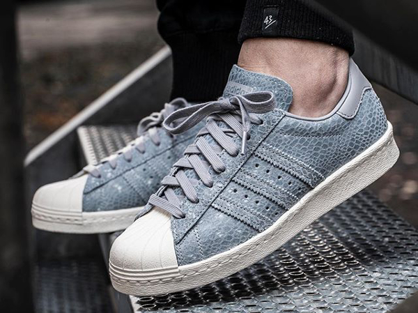 adidas superstar 80s grey suede