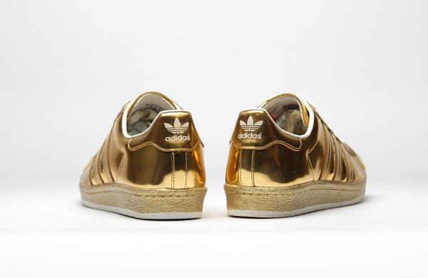 adidas superstar gold metal