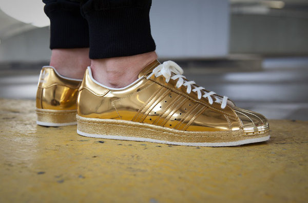 adidas superstar gold metallic