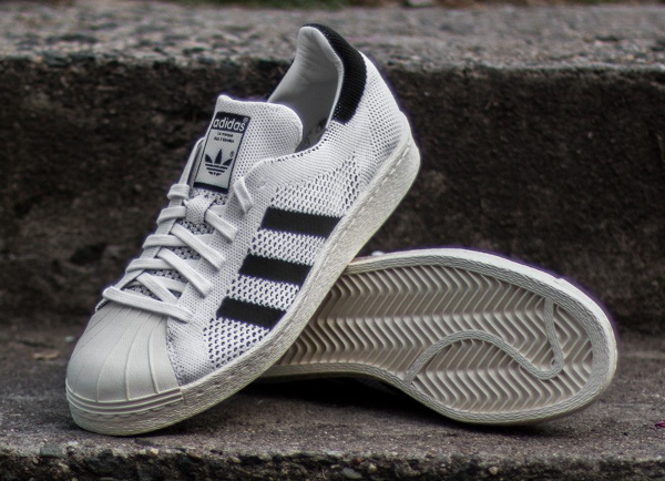 Adidas Superstar 80's tissée blanche (2)