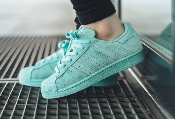 adidas superstar turquoise