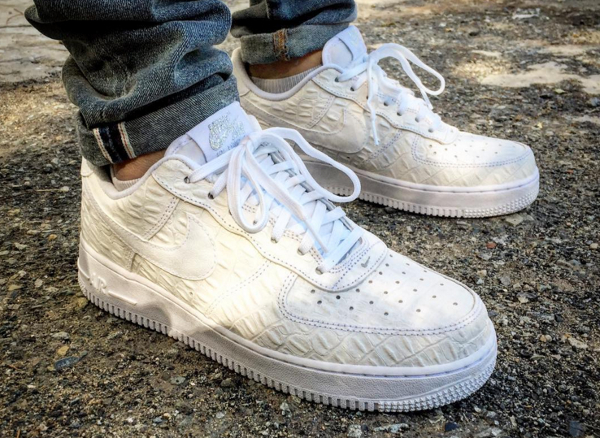Nike Air Force 1 Low 07 LV8 White Croc - @poa_timber