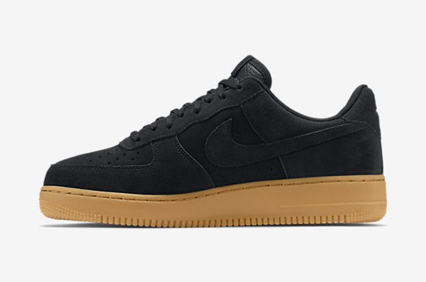 Nike Air Force 1 basse noire semelle en gomme (6)