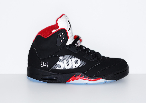 Nike Air Jordan 5 Sup Black Red (1)