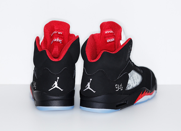 Nike Air Jordan 5 Sup Black Red (4)