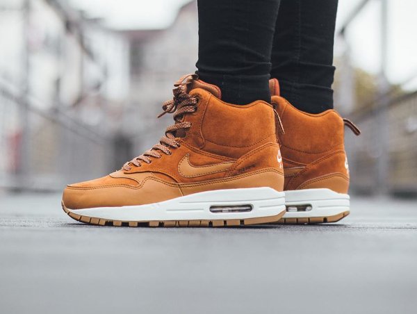 Nike Air Max 1 Mid Sneakerboot Tawny Gum Brown (1)