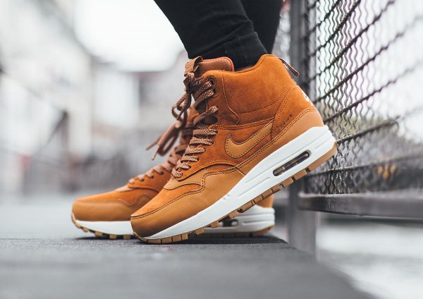 Nike Air Max 1 Mid Sneakerboot Tawny Gum Brown (3)