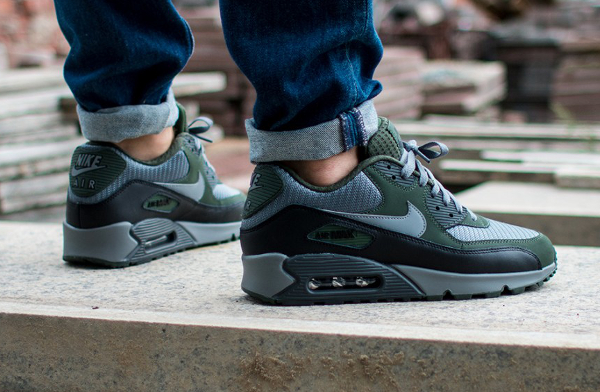 air max 90 noir vert fluo