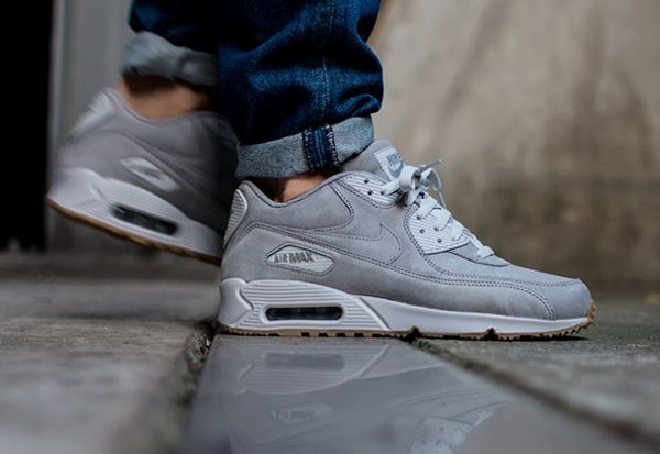 Nike Air Max 90 Winter Premium Leather Medium Grey  (3)