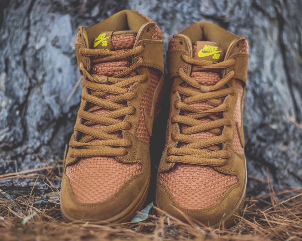 Nike Dunk High SB Premium Woven Ale Brown (4)