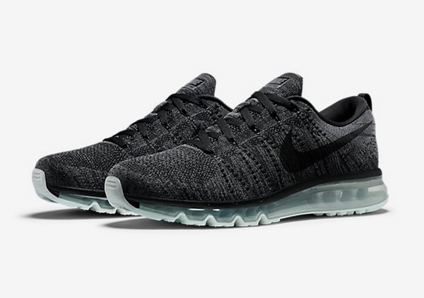 Nike Flyknit Air Max Black Dark Grey Anthracite (1)