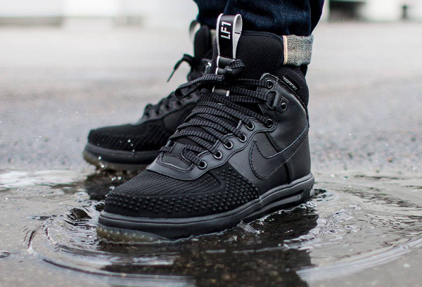 nike lunar force 1 sneakerboot black