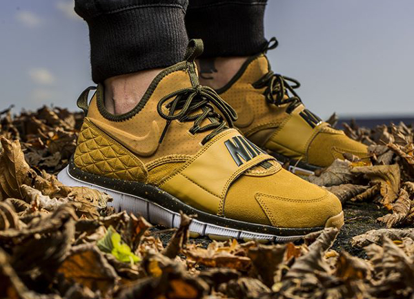 nike free ace leather wheat