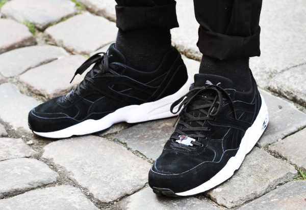 puma r698 suede black