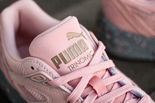 puma trinomic r698 winterized rose et gris