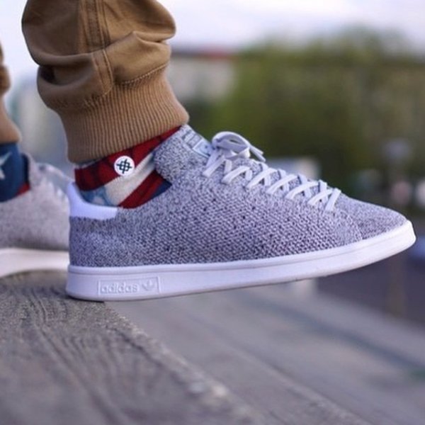 Adidas Stan Smith Primeknit Light Grey