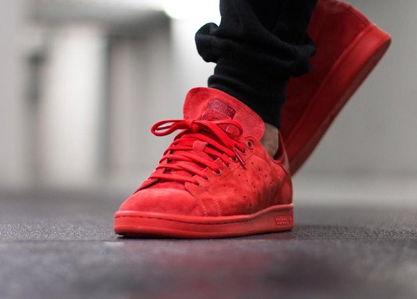 Adidas Stan Smith Suede Power Red (3)
