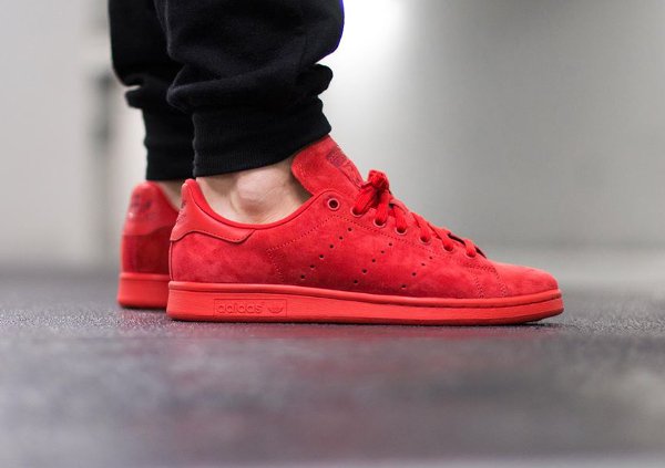 Adidas Stan Smith Suede Power Red (4)