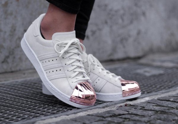 Adidas Superstar 80's Metal White Copper pas cher (2)