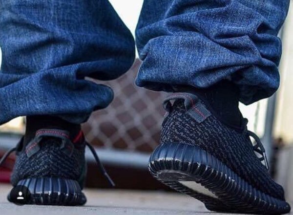 Adidas Yeezy 350 Boost mal portée