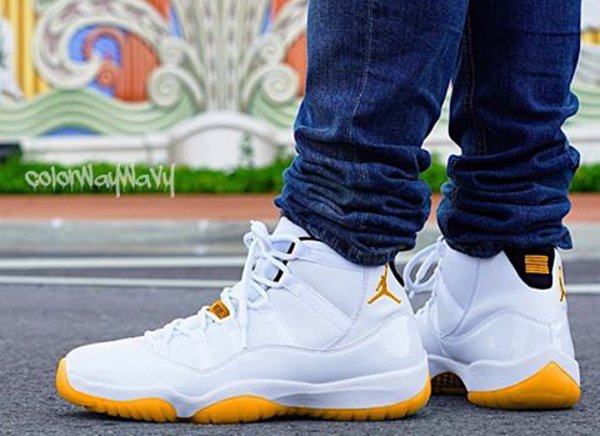 Air Jordan 11 White Yellow