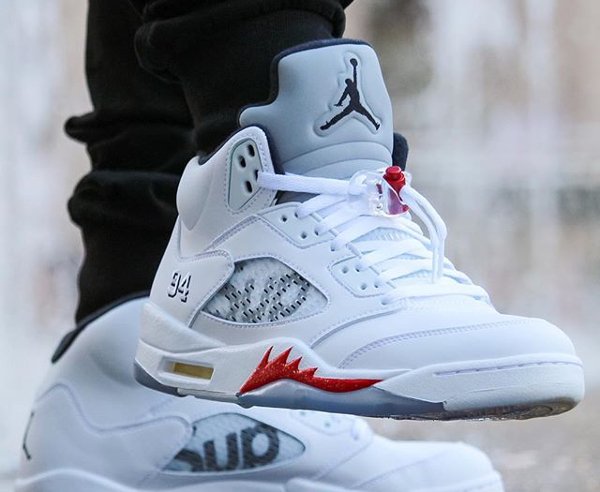 Air Jordan 5 x Supreme - @greatnotorious