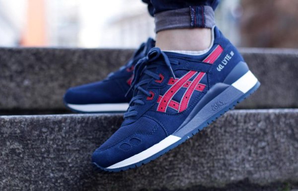 Asics Gel Lyte 3 Metro Indian Ink Tango Red pas cher (3)