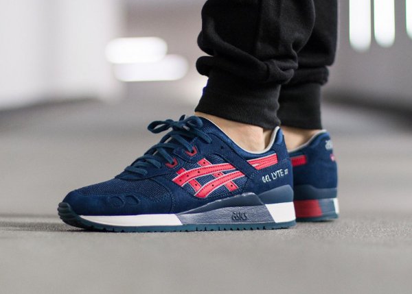 Asics Gel Lyte 3 Metro Indian Ink Tango Red pas cher (5)