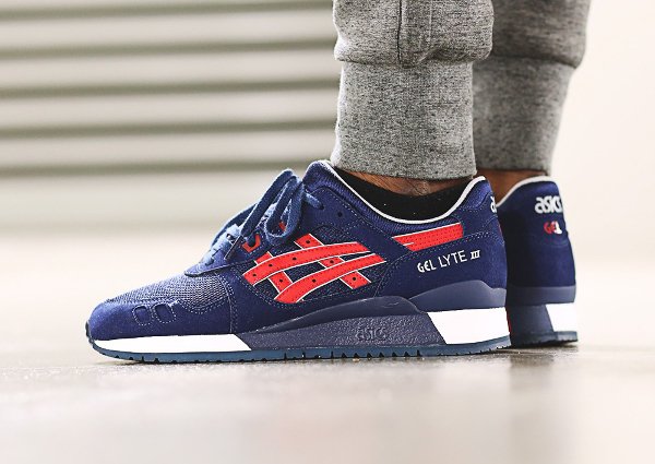 Asics Gel Lyte III Indian Ink Tango Red (2)