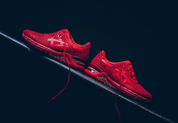 Basket Asics Gel Lyte III Evo rouge amure de samourai (3)